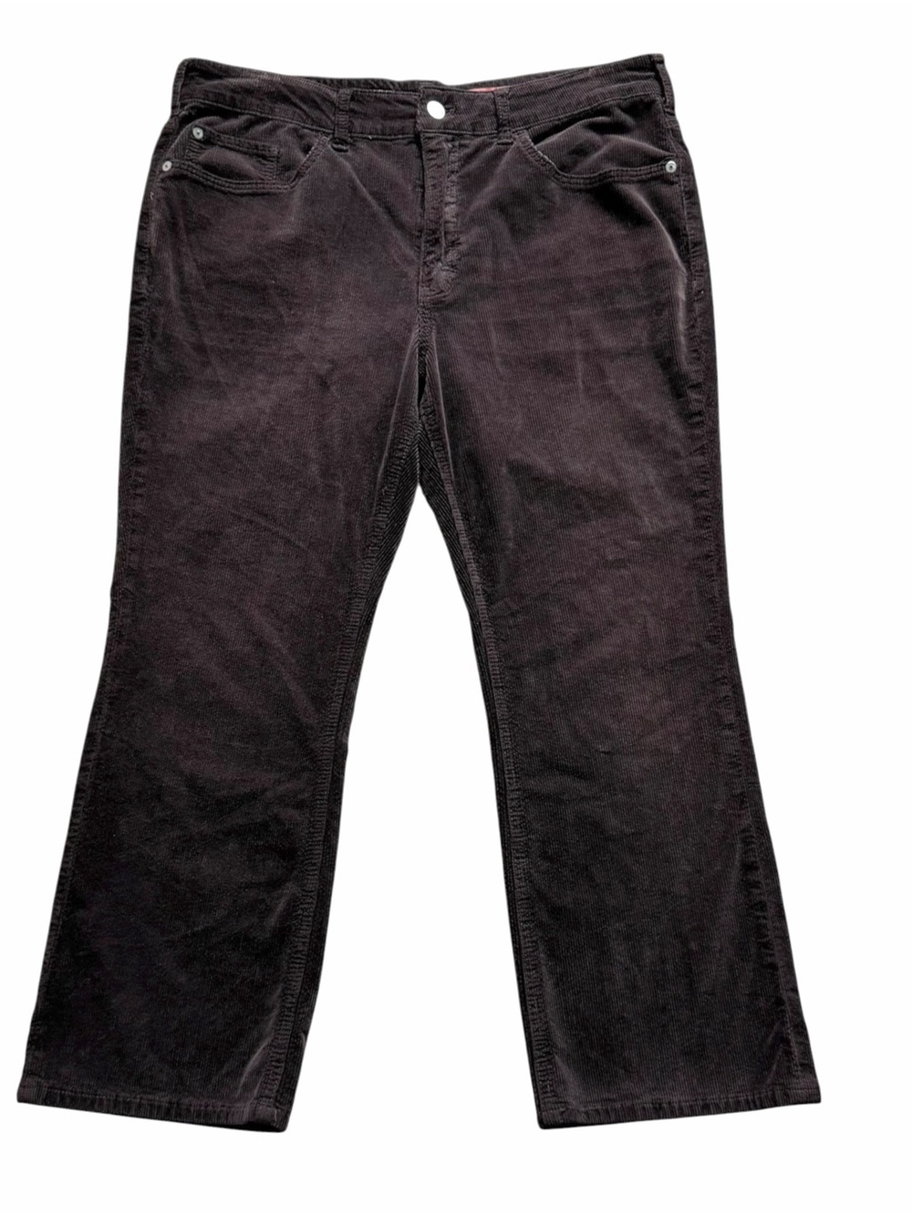 Pilcro High Rise Bootcut Corduroy Pants Size 32 Brown Cotton Modal Fall Casual - Picture 3 of 9